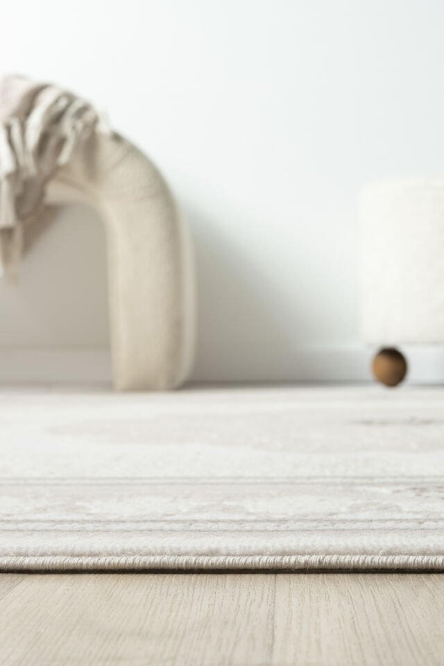 Seyran Halı Diva 0277 Gri Akrilik Pamuk Taban Çerçeveli Halı