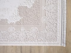 Artemis Halı Vanessa 6152B Bej Krem Akrilik Polyester Çerçeveli Modern Halı