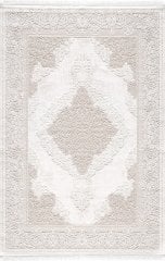 Artemis Halı Vanessa 6152B Bej Krem Akrilik Polyester Çerçeveli Modern Halı