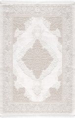 Artemis Halı Vanessa 6152B Bej Krem Akrilik Polyester Çerçeveli Modern Halı