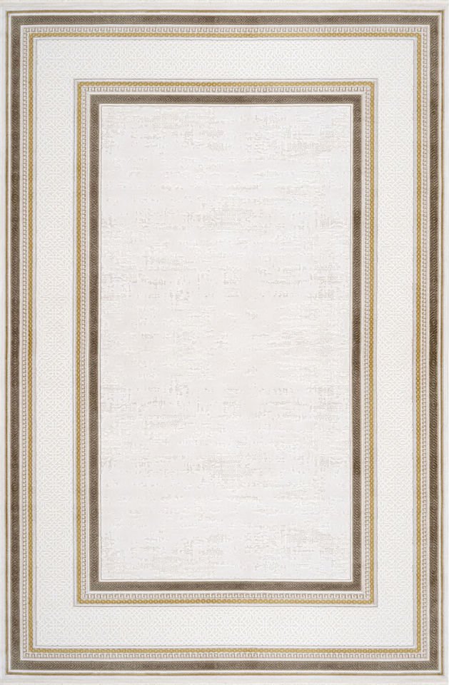 Luxess Halı Valeria 1073 Bej Akrilik Çerçeveli Yüksek Kaliteli Modern Şık Halı