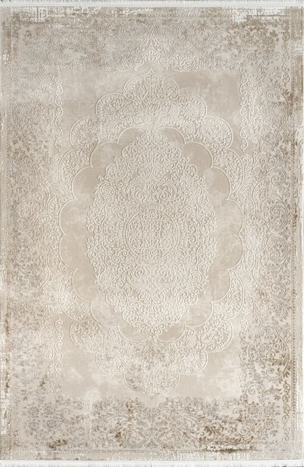 Atlas Halı Çınar CY01A Bej Kahverengi Gri Akrilik Modern Desenli Makine Halısı