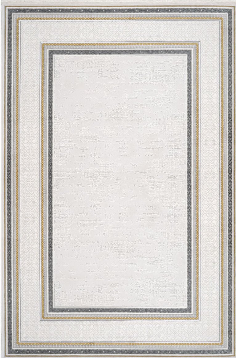 Luxess Halı Valeria 1073 Gri Akrilik Çerçeveli Yüksek Kaliteli Modern Şık Halı