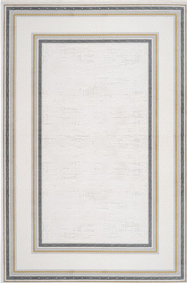 Luxess Halı Valeria 1073 Gri Akrilik Çerçeveli Yüksek Kaliteli Modern Şık Halı