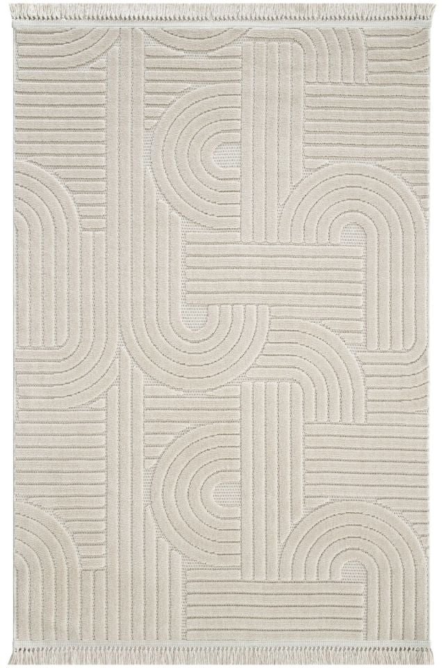 Luxess Halı Dizayn 1090 Bej Polyester Şönil İskandinav Tarz Yüksek Kaliteli Halı