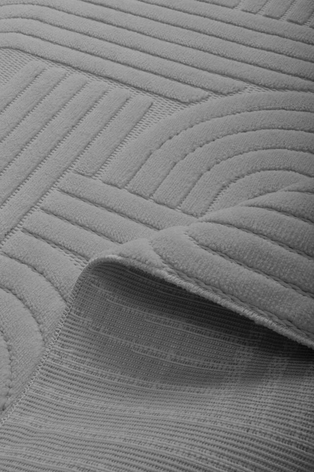 Luxess Halı Dizayn 1090 Gri Polyester Şönil İskandinav Tarz Yüksek Kaliteli Halı