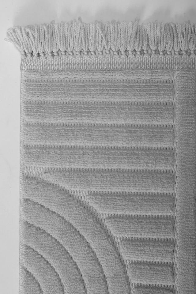 Luxess Halı Dizayn 1090 Gri Polyester Şönil İskandinav Tarz Yüksek Kaliteli Halı