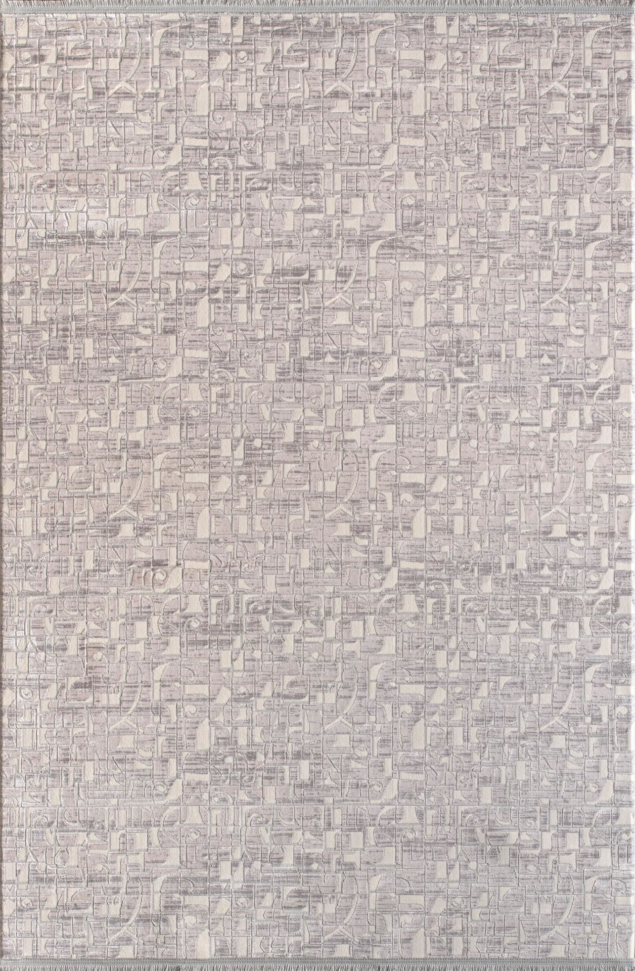 Artemis Halı Emma 09767B Krem Gri Viskon Akrilik Modern Oturma Odası ve Salon Halısı