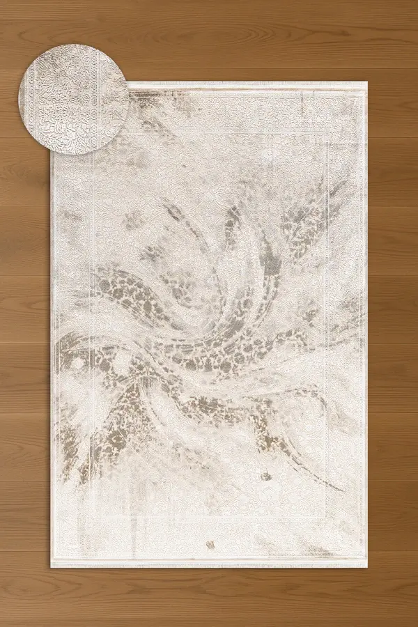 Atlas Halı Hisar HZ04A Modern Şık Yumuşak Dokulu Yüksek Kaliteli Oturma Odası ve Salon Halısı