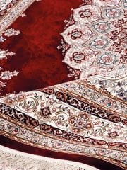 eHalıcım İstanbul İS38813A Kırmızı Klasik Özel Tezgah Salon Halısı