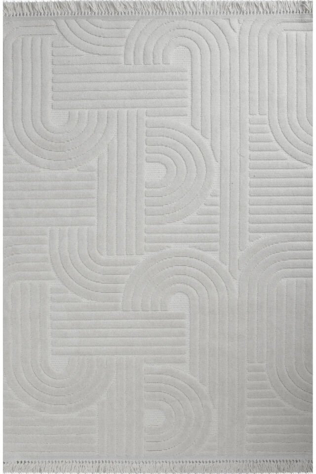 Luxess Halı Dizayn 1090 Krem Polyester Şönil İskandinav Tarz Yüksek Kaliteli Halı