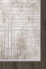 Artemis Halı Artex 5854B Gri Kahve Akrilik Dokuma Taban Modern Şık Oturma Odası ve Salon Halısı