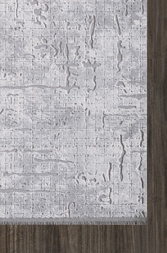 Artemis Halı Runner 5016A Krem Gri Akrilik Saçaklı  Modern Oturma Odası ve Salon Halısı