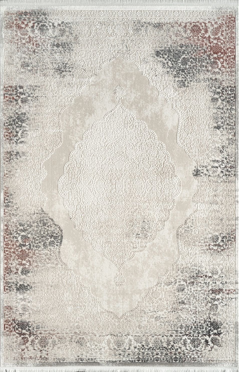 Atlas Halı Çınar CY05A Antrasit Gri Akrilik Modern Desenli Makine Halısı