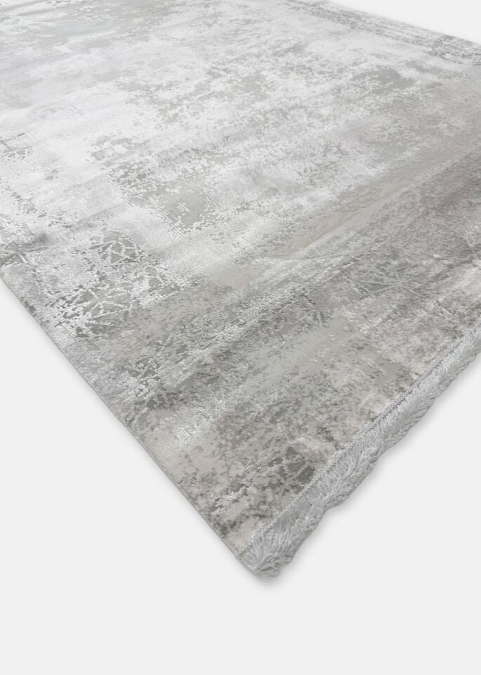 Pierre Cardin Halı Monet MT40A Gri Beyaz Modern Desenli Şık Makine Dokuması Halı