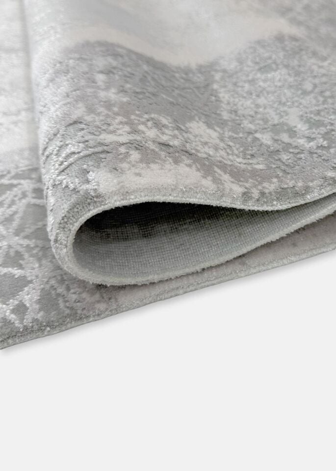 Pierre Cardin Halı Monet MT40A Gri Beyaz Modern Desenli Şık Makine Dokuması Halı