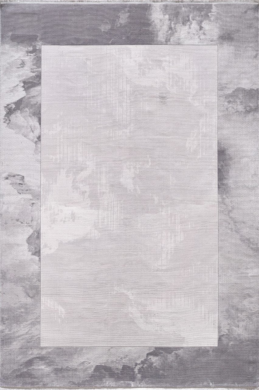 Artemis Halı Couture 0891B Gri Akrilik Viskon Çerçeveli Yumuşak Dokulu Şık Oturma Odası ve Salon Halısı