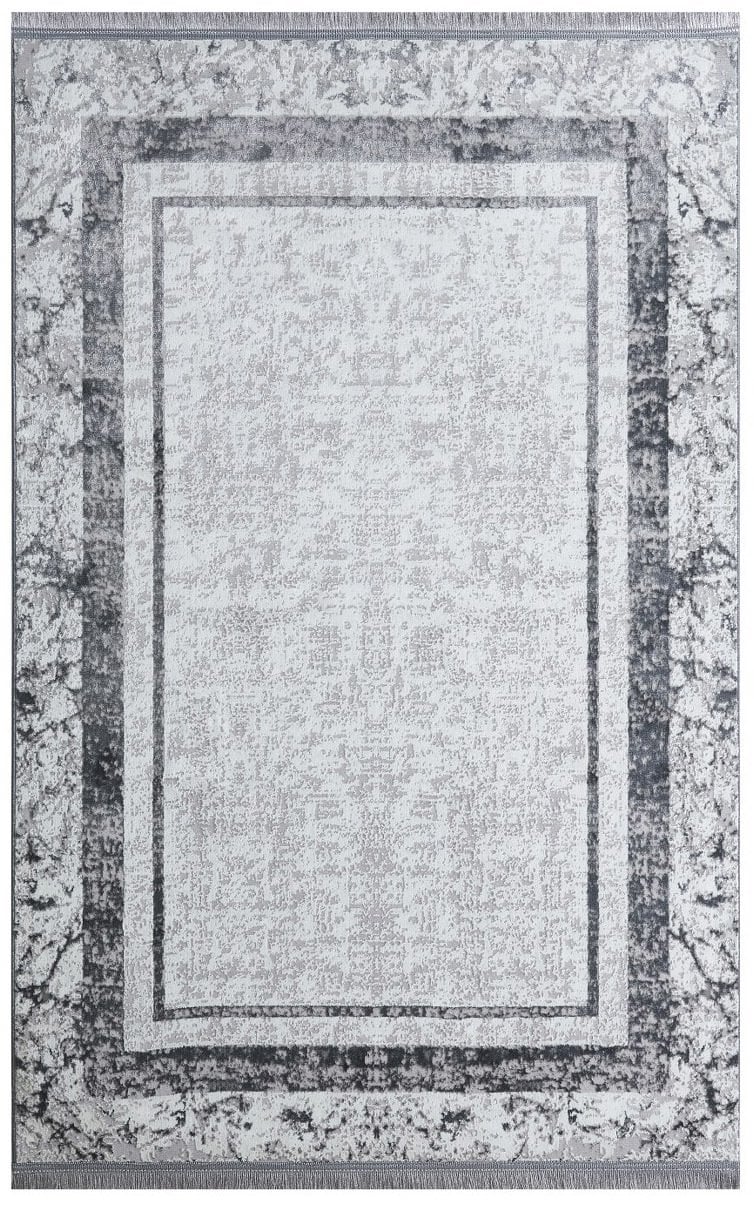Louis Casa Valor 4061 Antrasit Modern Saçaklı Kilim