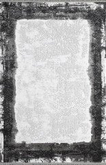 Pierre Cardin Halı Monet MT40B Siyah Gri Modern Desenli Şık Makine Dokuması Halı