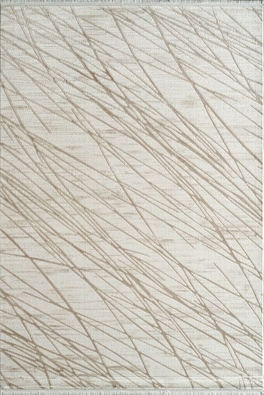 Atlas Halı Çınar CY08A Krem Bej Akrilik Modern Desenli Makine Halısı