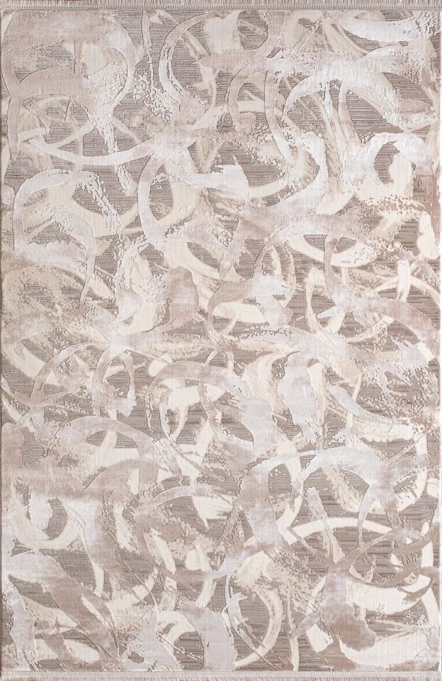 Artemis Halı Emma 09772A Krem Bej Viskon Akrilik Modern Oturma Odası ve Salon Halısı