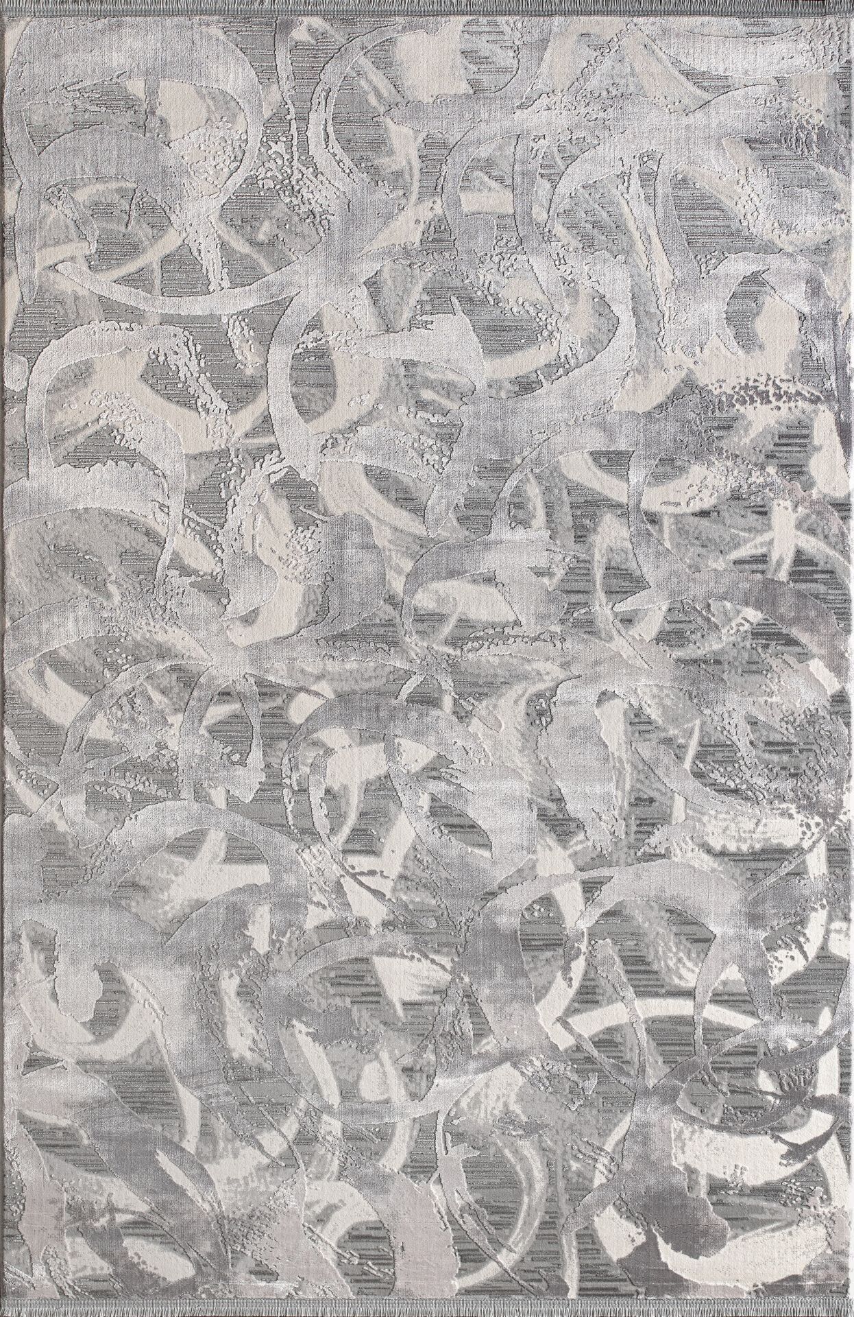 Artemis Halı Emma 09772B Krem Gri Viskon Akrilik Modern Oturma Odası ve Salon Halısı