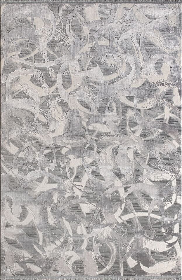 Artemis Halı Emma 09772B Krem Gri Viskon Akrilik Modern Oturma Odası ve Salon Halısı