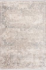 Sanat Halı Doku 1235 Bej Eskitme Desenli Makine Halısı