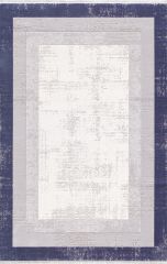 Artemis Halı Murano 1359C Lacivert Krem Akrilik Çerçeveli Yumuşak Dokulu Oturma Odası Halısı