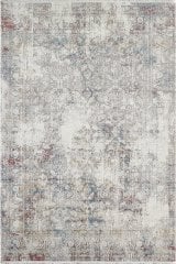 Gümüşsuyu Halı İpekzade100 11385 Kırmızı Doğal İplik Premium Şık Modern Çerçeveli Halı