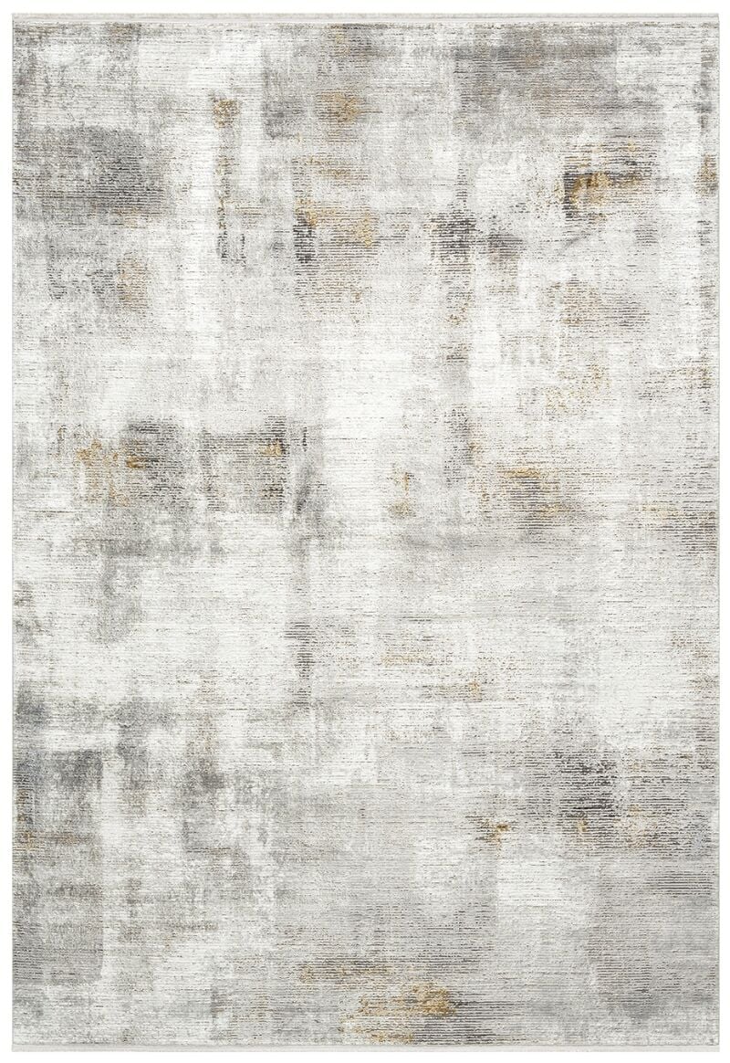 Elexus Halı Valesco 3934 Gri Akrilik Viskon Yüksek Kaliteli ve Şık Modern Salon Halısı