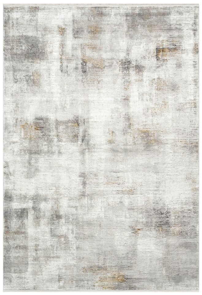 Elexus Halı Valesco 3934 Gri Akrilik Viskon Yüksek Kaliteli ve Şık Modern Salon Halısı