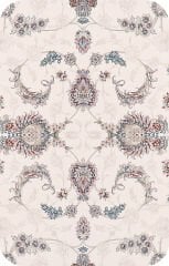 eHalıcım İstanbul İS38833A Beyaz Klasik Özel Tezgah Salon Halısı