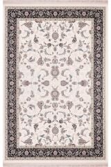 eHalıcım İstanbul İS38833A Beyaz Klasik Özel Tezgah Salon Halısı