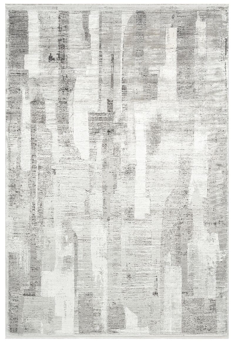 Elexus Halı Valesco 3936 Gri Akrilik Viskon Yüksek Kaliteli ve Şık Modern Salon Halısı