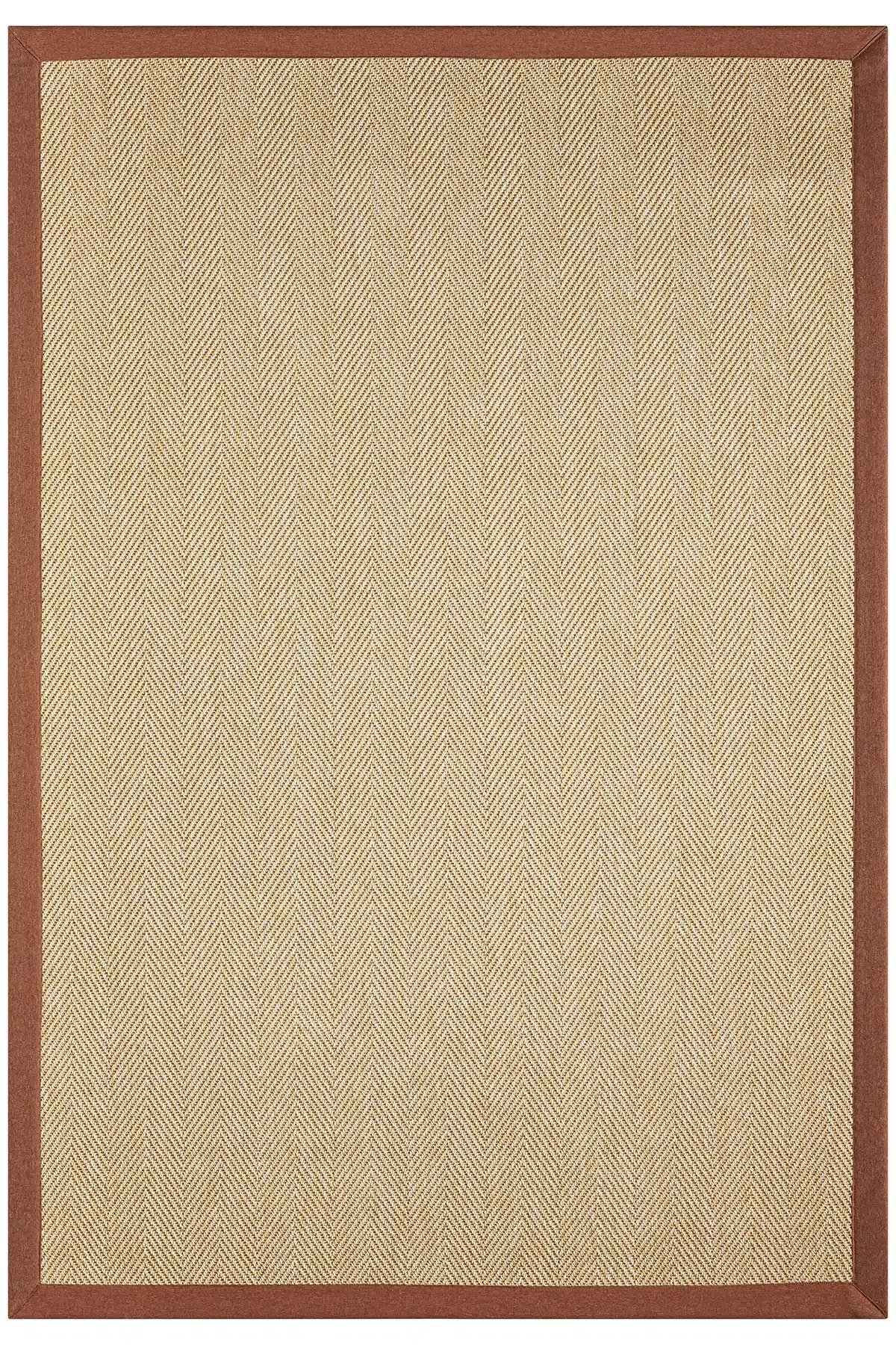 Seyran Halı Bombay 665 Bej Terra Bordürlü Kolay Temizlenen Hav Toz Vermez Sisal Halı