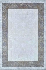 Artemis Halı Alegra 9113D Gri Gold Viskon Akrilik Çerçeveli Yumuşak Dokulu Modern Şık Halı