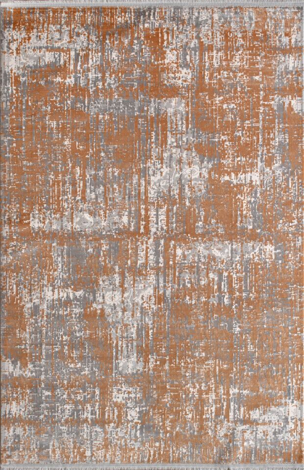 Artemis Halı Emma 09812A Gri Gold Viskon Akrilik Modern Oturma Odası ve Salon Halısı