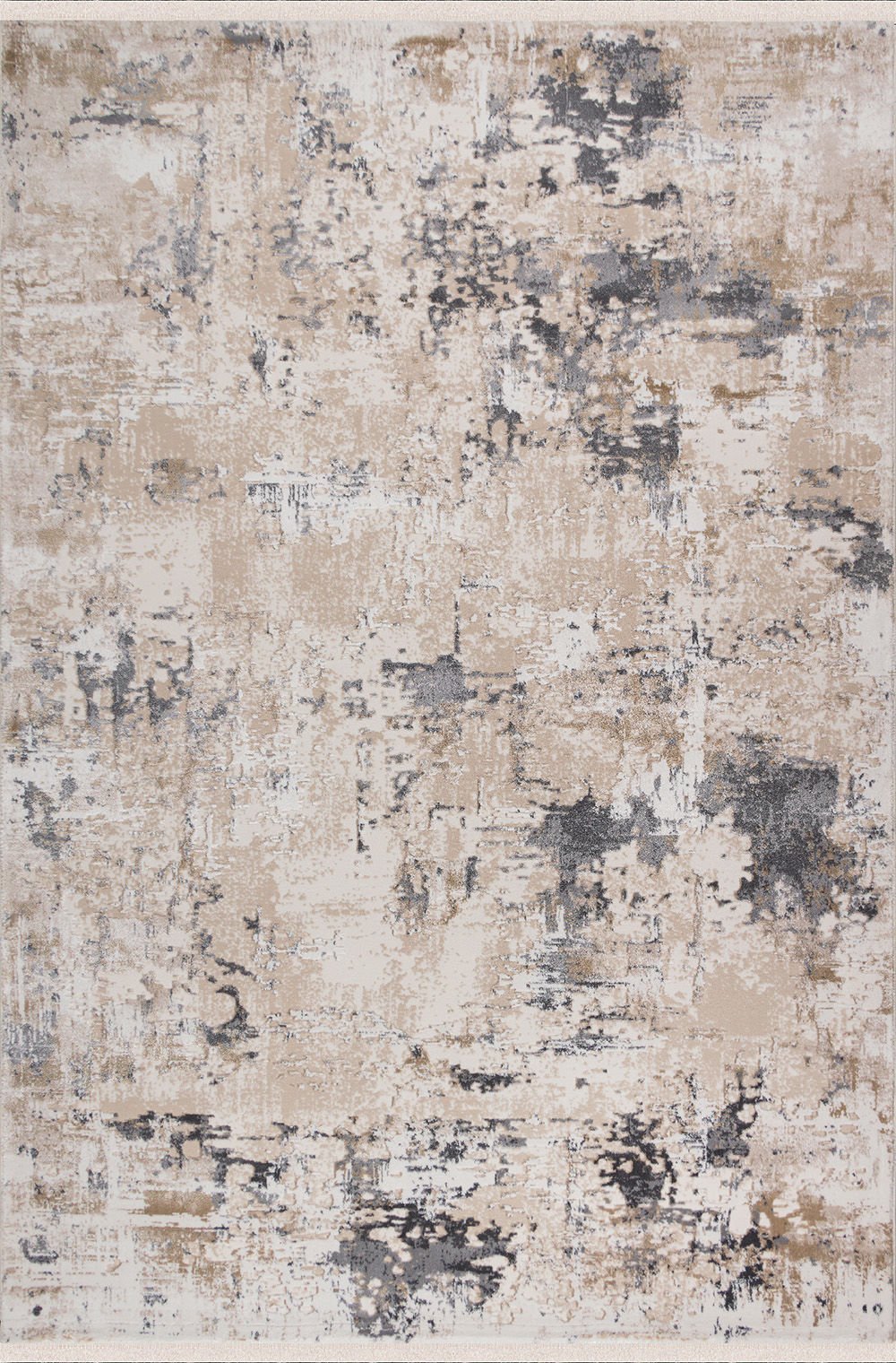 Sanat Halı Hera 3552 Bej Polyester Yüksek Kaliteli Modern Halı