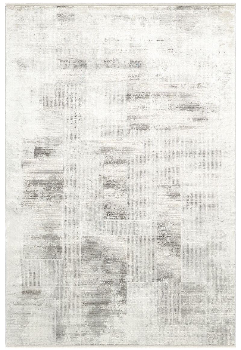 Elexus Halı Valesco 3935 Gri Akrilik Viskon Yüksek Kaliteli ve Şık Modern Salon Halısı