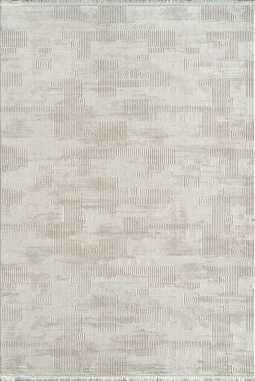 Atlas Halı Estefan EU01A Krem Bej Akrilik Premium Modern Salon ve Oturma Odası Halısı