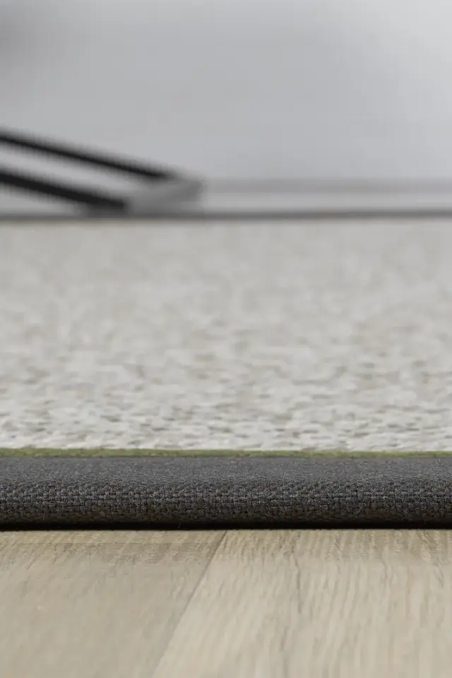 Seyran Halı Bombay 665 Gri Antrasit Yeşil  Bordürlü Kolay Temizlenen Hav Toz Vermez Sisal Halı