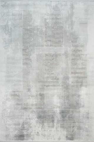 Elexus Halı Valesco 3935 Gri Akrilik Viskon Yüksek Kaliteli ve Şık Modern Salon Halısı