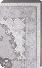 eHalıcım İstanbul İS38520B Gri Klasik Özel Tezgah Salon Halısı