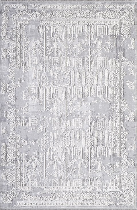 Artemis Halı Dior 5856A Krem Gri Akrilik Klasik Oturma Odası ve Salon Halısı