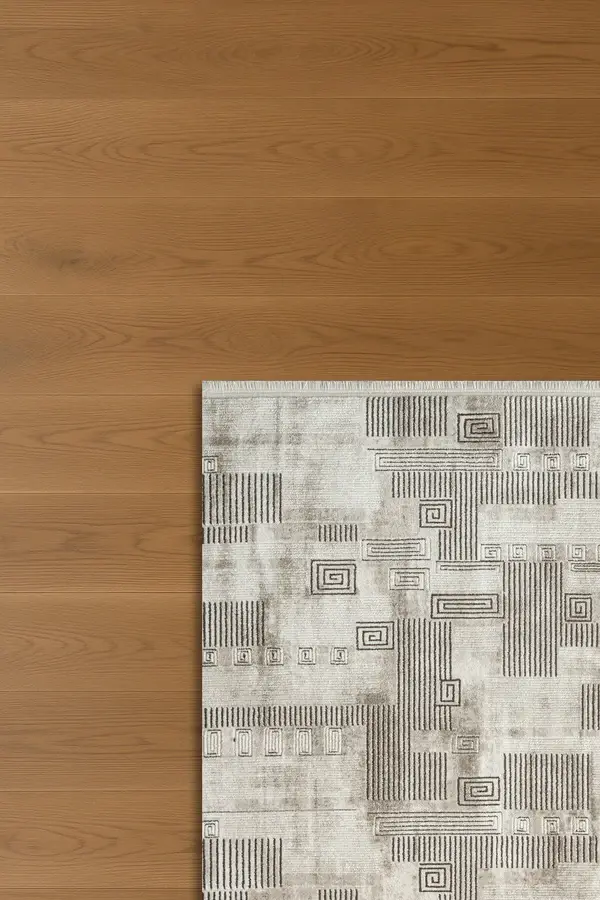 Atlas Halı Estefan EU01B Bej Kahverengi Akrilik Premium Modern Salon ve Oturma Odası Halısı