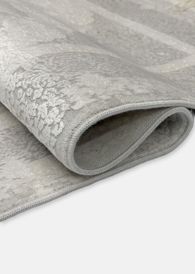Pierre Cardin Halı Voila ZQ00B Gri Modern ve Geleneksel Desenli Yüksek Kaliteli Halı