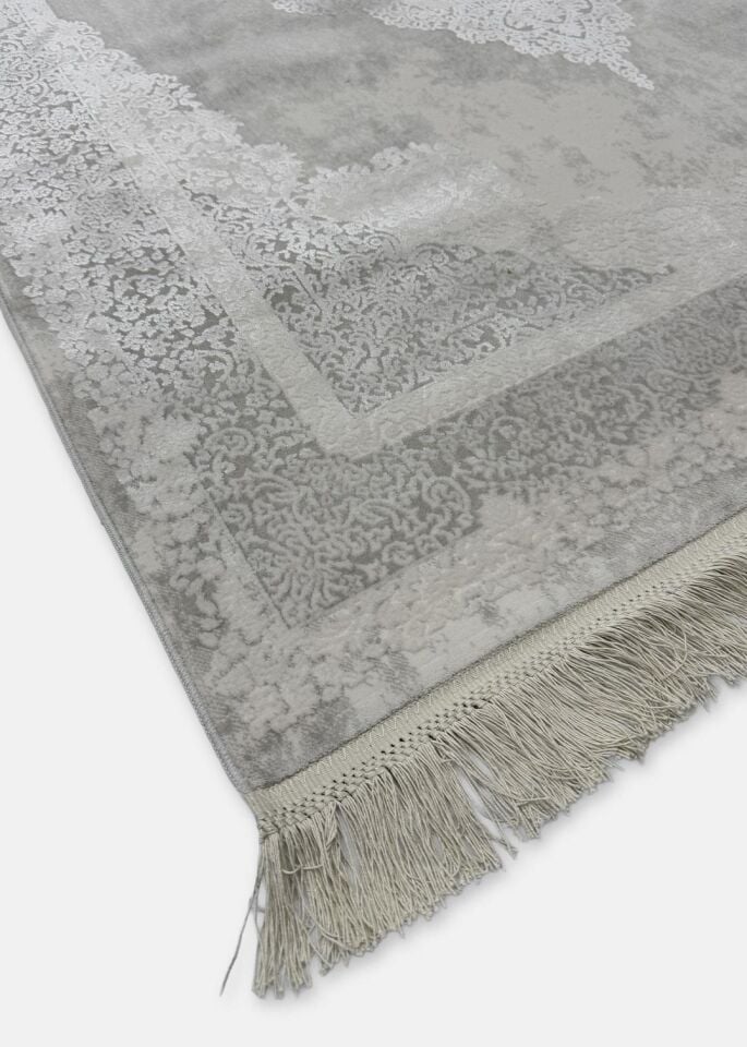 Pierre Cardin Halı Voila ZQ00B Gri Modern ve Geleneksel Desenli Yüksek Kaliteli Halı