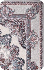 eHalıcım İstanbul İS38562A Gri Klasik Özel Tezgah Salon Halısı