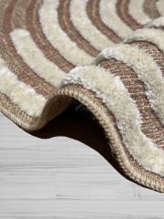 eHalıcım Ganj GN0673T Taba Kolay Temizlenen Hav Toz Vermez Etnik Halı